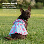 Fitwarm authentic medium size dog dress fabric stretch demonstration