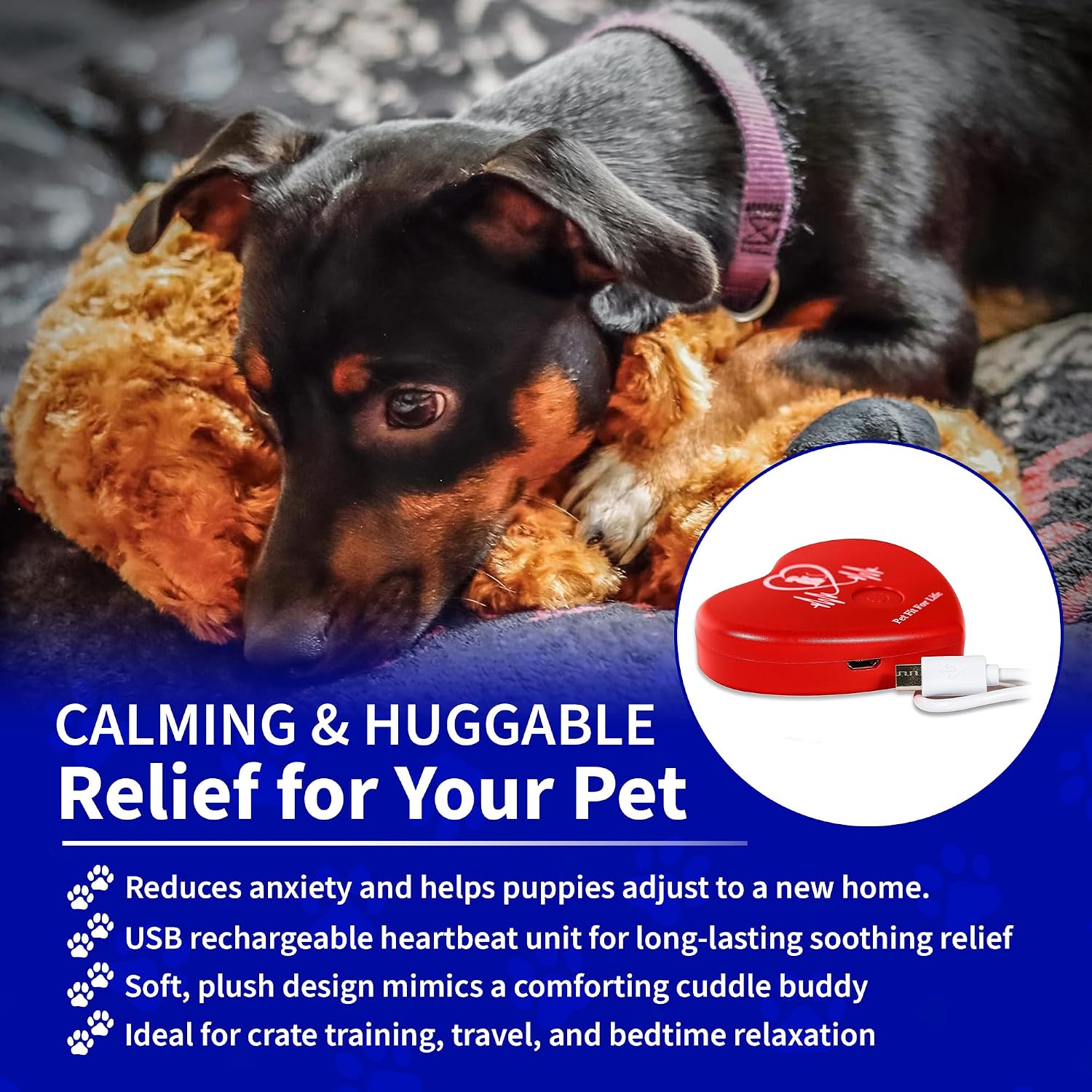 Small dog snuggling with Pet Fit For Life Cuddle Pup