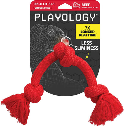 Playology Dog Toys | Dri-Tech Rope Tug of War Dog Toy for Tough Chewers | Peanut Butter Scented Jumbo Tug Rope Toys for Large Dogs - Image 12