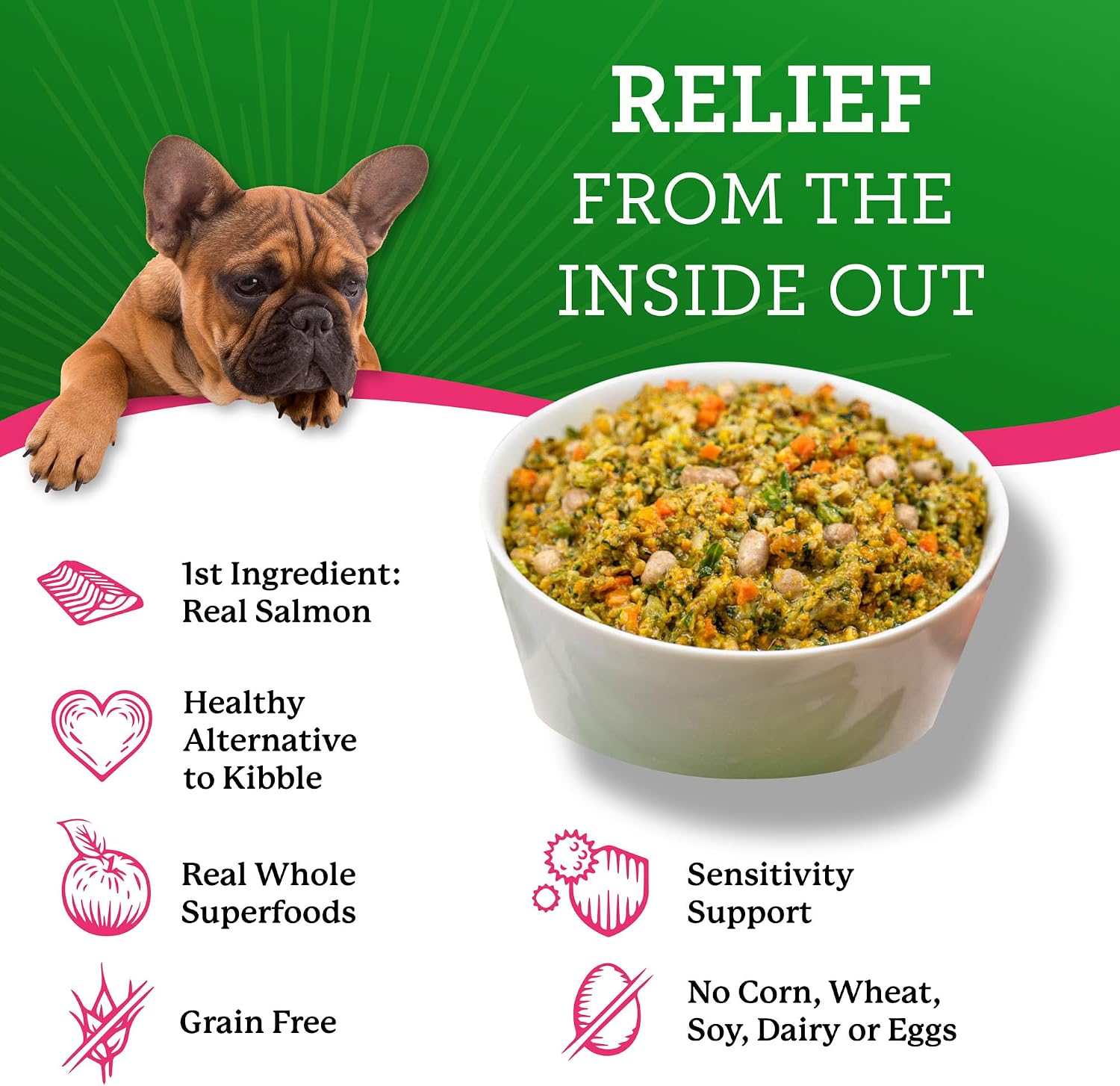 Dr. Harvey's grain free salmon recipe dog food nutritional facts label