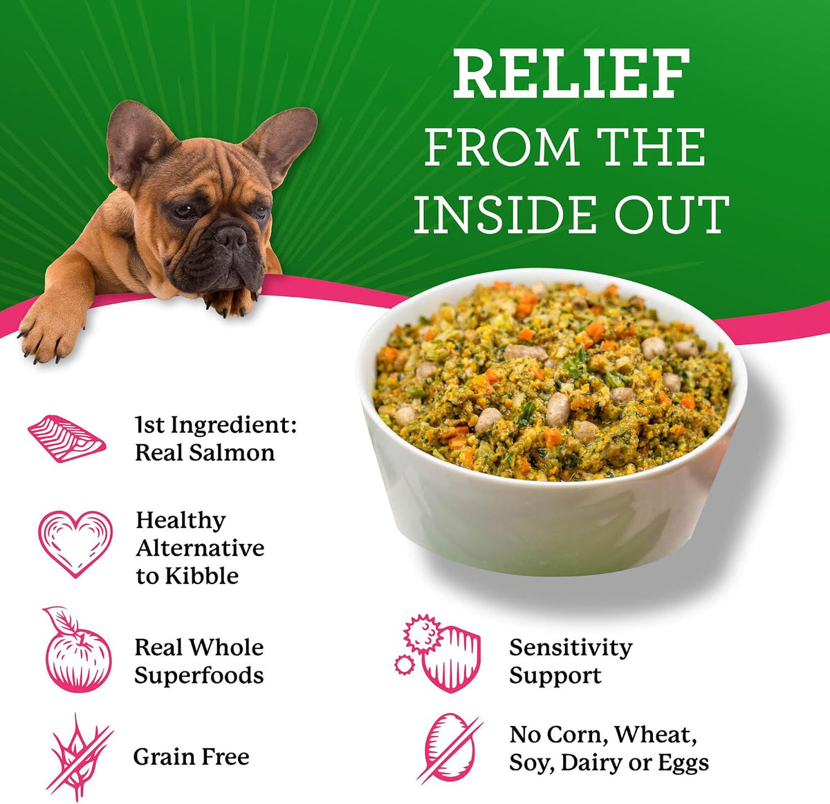 Dr. Harvey's grain free salmon recipe dog food nutritional facts label
