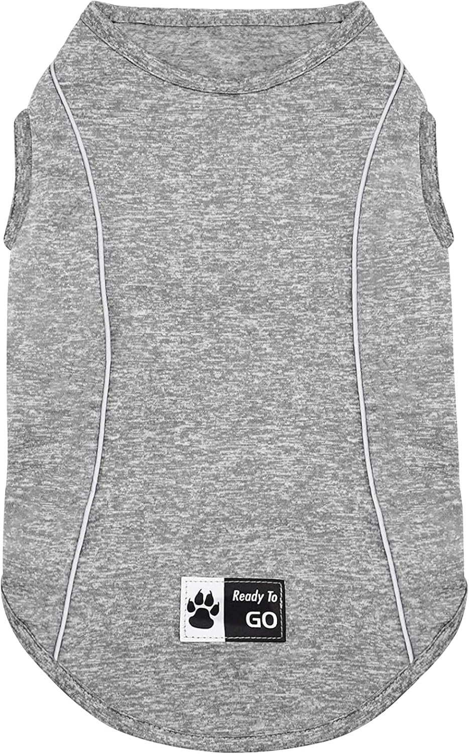 KYEESE Reflective Dog Shirt, Lightweight Sun Protection Dog T Shirts for Small Dogs Boy, Breathable Sleeveless Pet Tank Top High Visibility Summer Dogs Clothes for Night Walking Outdoor, Blue, M - Image 10