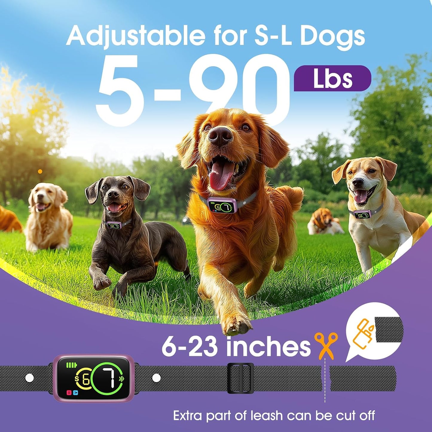 NQQHNN anti barking device worn by a dog
