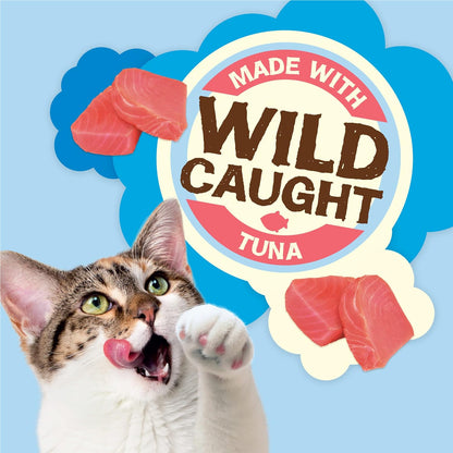 Imported USA premium feline treats with vitamins and minerals close up