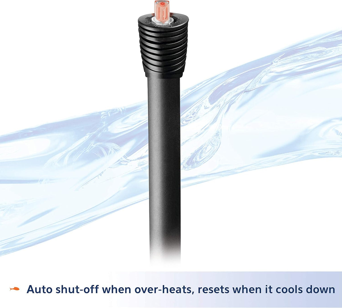 Aqueon Pro 300 submersible heater showing adjustable temperature settings