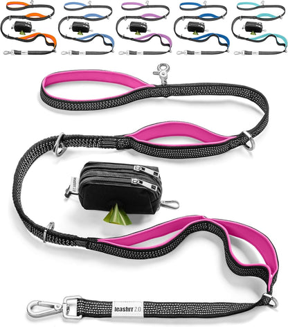 Dog Poop Bag Holder for Leashes - Dog Poop Bag Dispenser and Treat Holder with 2 Waterproof Pouches for Pet Waste Bags and Walking Accessories + 1 Free Roll - Leashrr 2.0 (Black) - Image 10