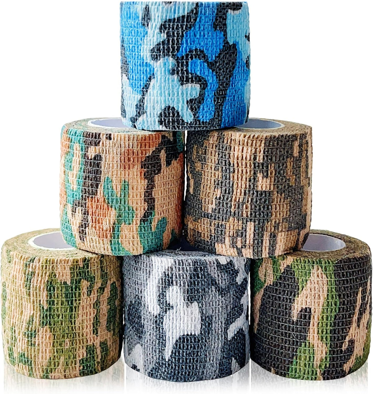 6 Pack 2 Inch x 5 Yards Checkered and Heart Print Pet Vet Wrap for Dogs, Cats, Horses, Non-Woven Self-Adhesive Cohesive Bandage Rolls for Wound Care, Ankle Sprains, Swelling, First Aid Protection - Image 9