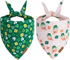 Reversible patriotic pet bandana flat lay showing both sides