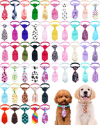 PET SHOW Cute Bow Ties Collar for Small Dogs Puppy Cats Adjustable Bowties Neckties Pet Grooming Accessories Assorted Randomly Pack of 50 (Boy Bow Ties) - Image 10