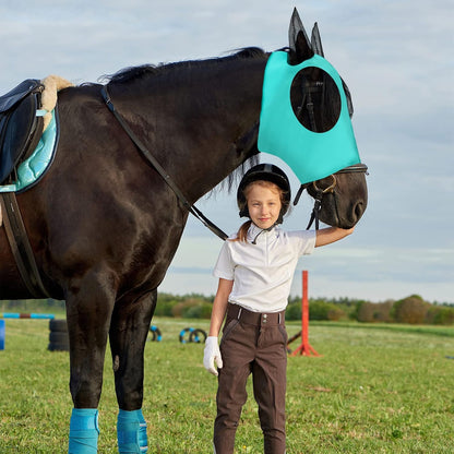 Frienda horse mask side profile on horse model