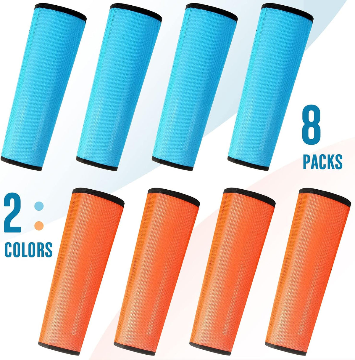 Jexine horse fly leggings orange and blue eight piece set