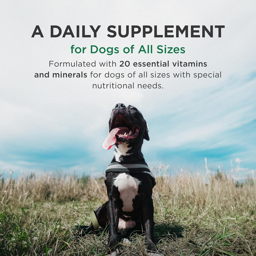 Pet-Tabs Plus supplement label showing ingredient list