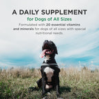 Pet-Tabs Plus supplement label showing ingredient list