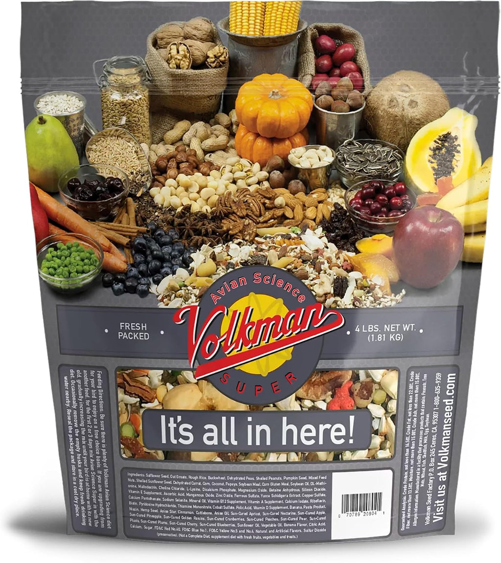 Volkman Avian Science African Grey Bird Food 4lb - Image 2