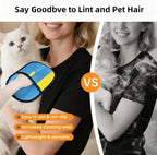 Purepath pet hair remover mitt picking up lint from car seats