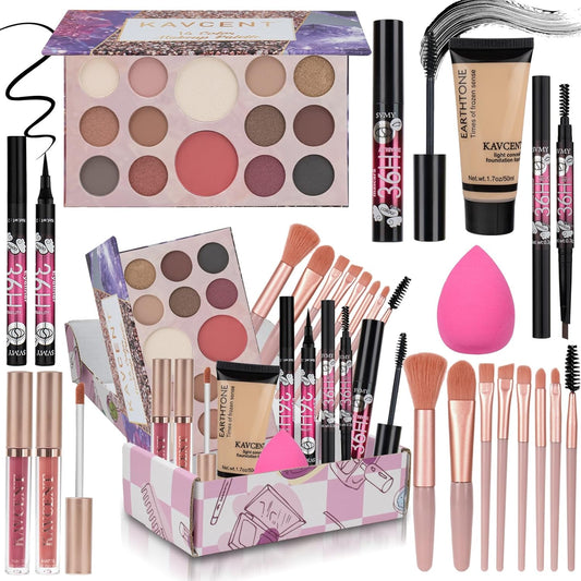 KAVCENT makeup kit full beauty set front view
