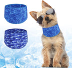BEAUTYZOO Dog Cooling Bandana for Medium Large Dogs, 2 Pack Instant Cooling Bandanas Breathable Cooling Ice Towel Neck Wraps,Keep Dogs Cool in Hot Summer, Blue Paw L - Image 10