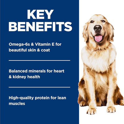 Hills Science Diet perfect weight adult dog food nutritional information side