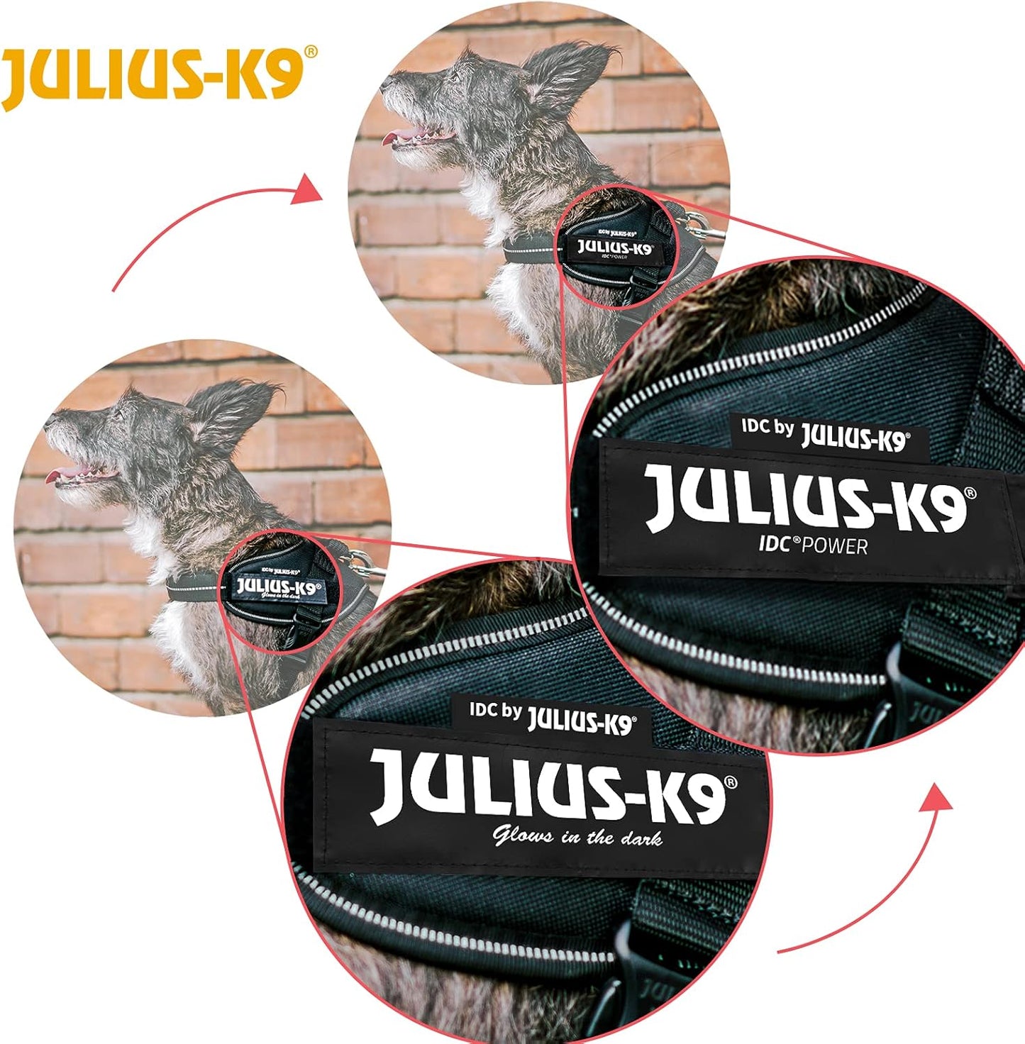 Interior breathable lining of the Julius-K9 dog harness