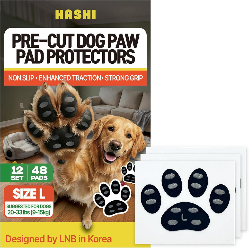 HASHI Dog Paw Grips Anti-Slip for Hardwood Tile Floors, Self-Adhesive Elastic Traction Pads for Senior Dogs, Pet Mobility Support, Waterproof Breathable (24, XXL) - Image 11