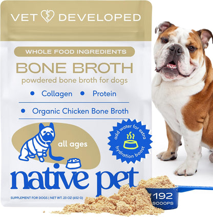 Native Pet Bone Broth for Dogs - Made with Real Beef Bone Broth, Dog Food Toppers for Picky Eaters - Provides Extra Hydration & Nutrition for Joint Strength, Immunity & Heart Health-48 Scoops - Image 15