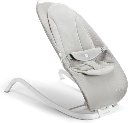 Munchkin electric baby bouncer and rocker front view grey