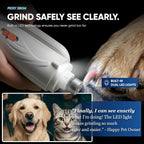 USB charging port detail of Picky Zoom pet nail grinder