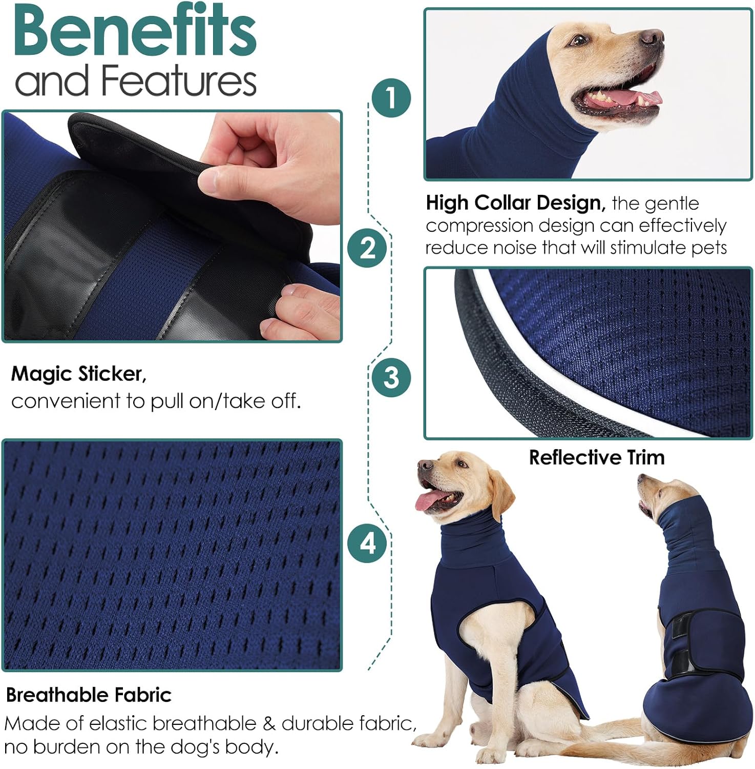 AOFITEE calming hoodie ear protection wrap for thunder