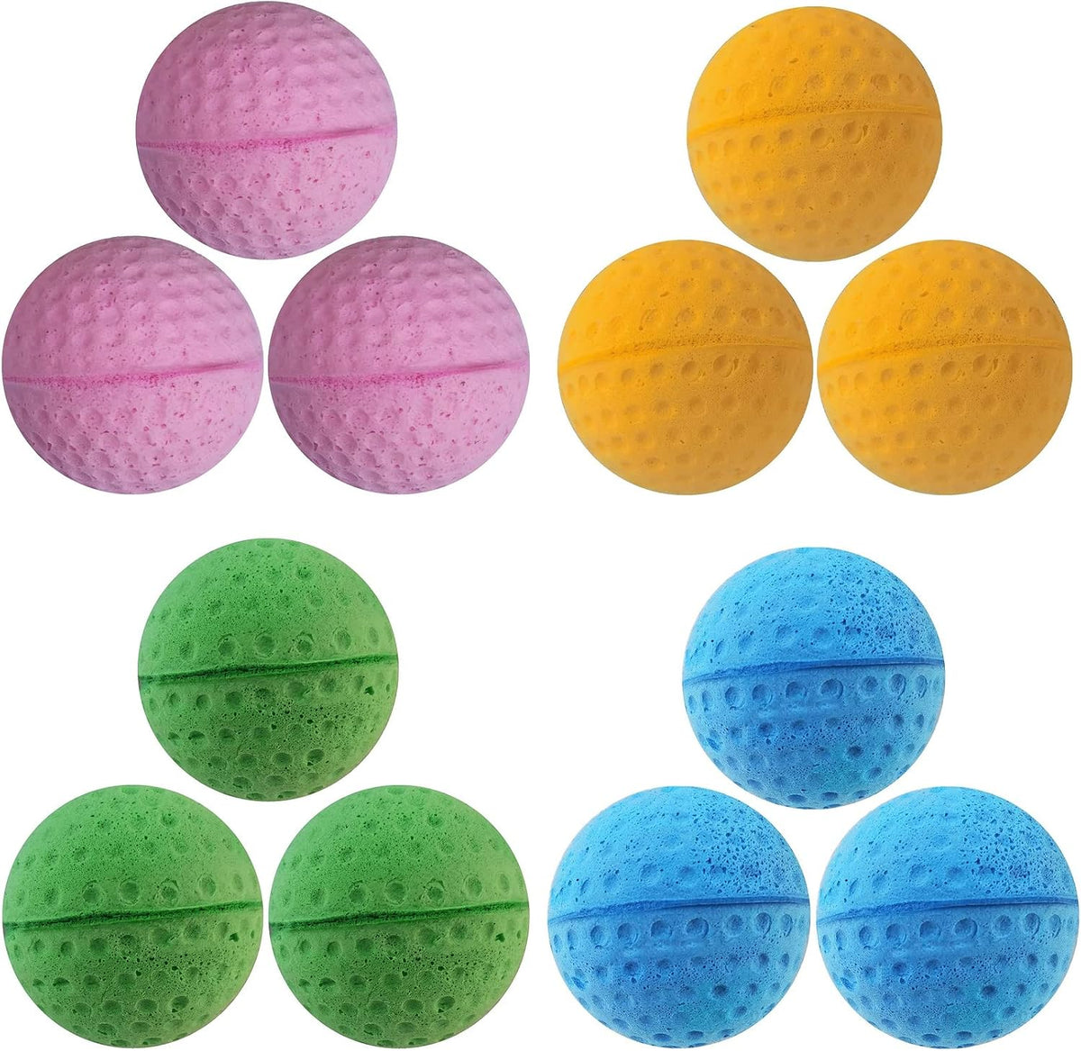 USA imported GINFH soft pet toy balls designed for safe batting and chasing.