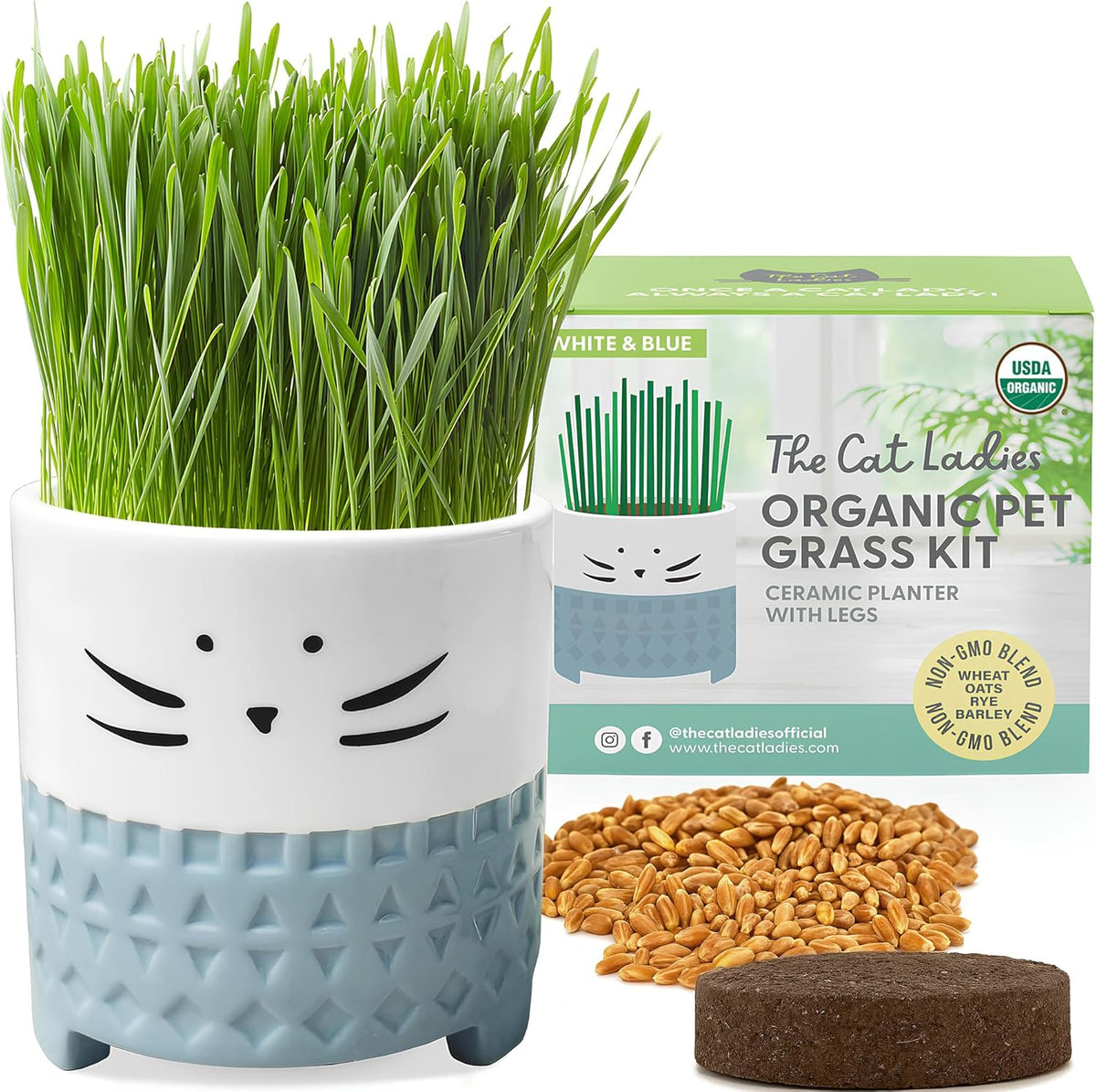Healthy indoor pet remedy kit for hairball control and enhanced digestive health.