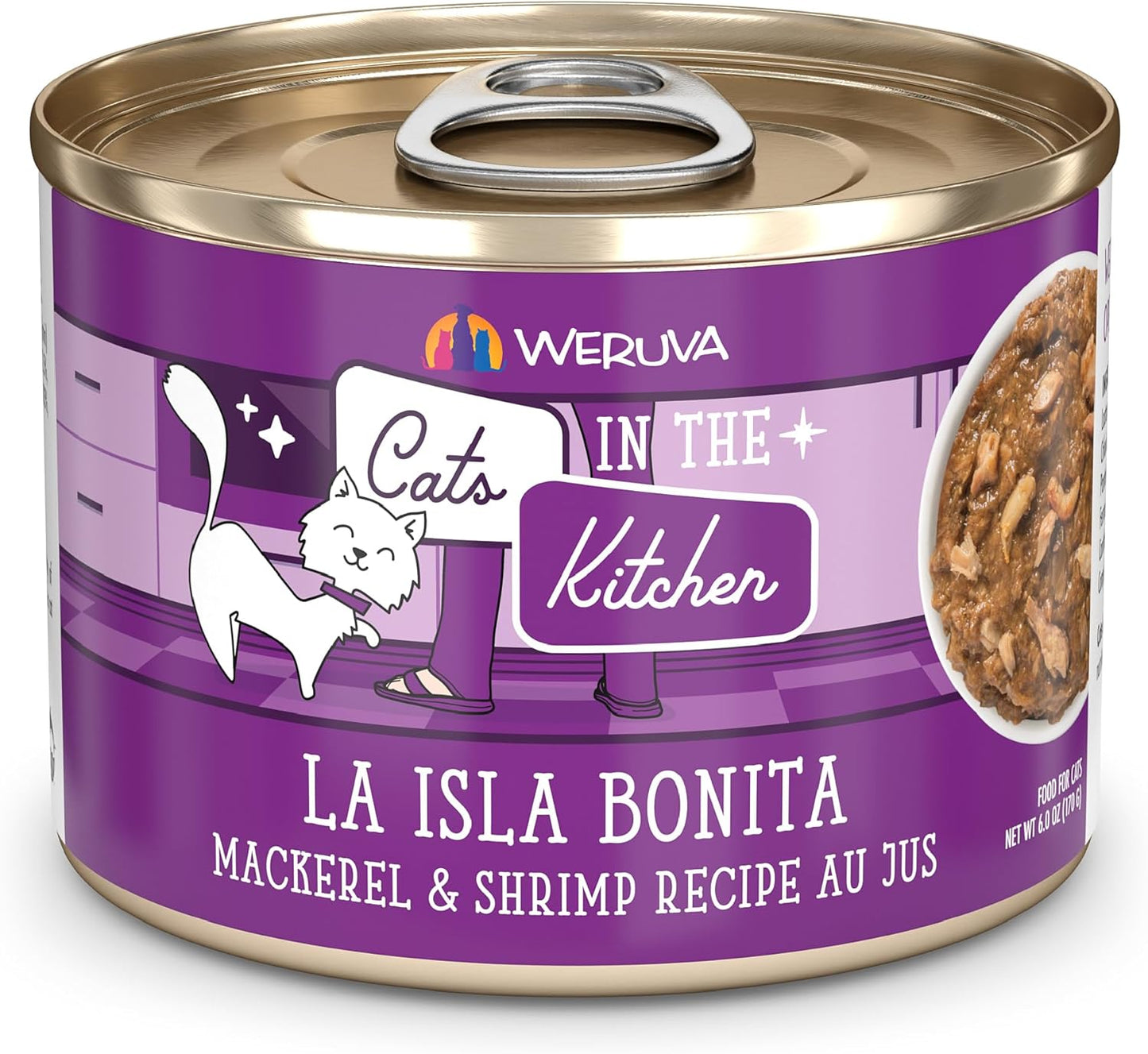 Weruva Cats in The Kitchen, Kitchen Cuties Variety Pack, Wet Cat Food, 3.2oz Can (Pack of 12) - Image 14