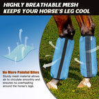 LANGXUN insect protection horse gear rear view showing secure fasteners