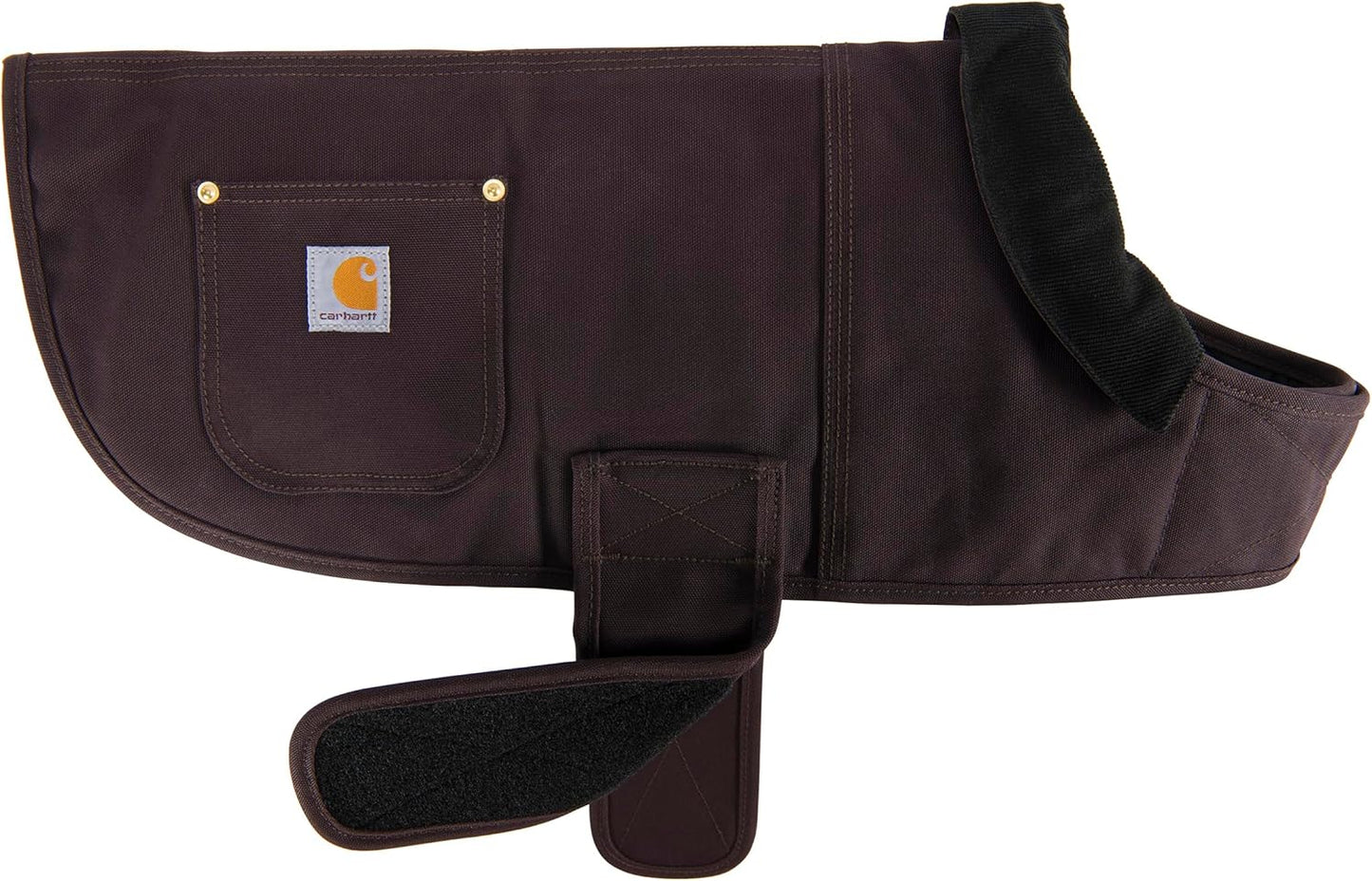 Carhartt Firm Duck Insulated Dog Chore Coat front view in Deep Wine
