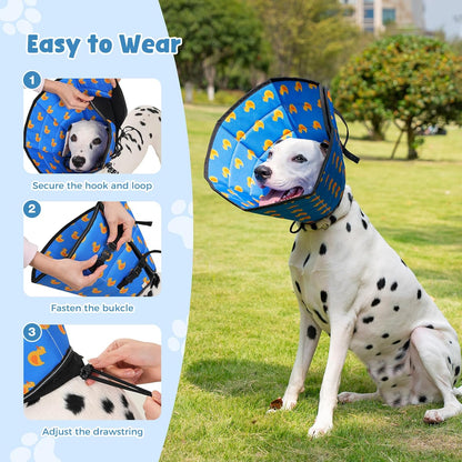 Avont dog cone alternative water-repellent fabric detail
