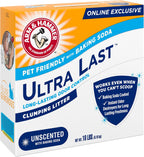 ARM & Hammer Ultra Last Clumping Cat Litter Unscented MultiCat 18 Lbs. Pet Friendly with Baking Soda Odor Control Litter - Image 12