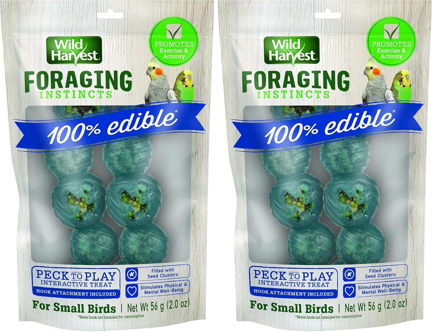 Wild Harvest Foraging Instincts Peck n' Play Interactive Treat, 2 Ounce, for Small Birds - Image 9