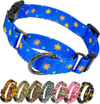 Kazazoo Martingale Collar for Dogs with Quick Release Buckle Adjustable Soft Durable Dog Collar for Medium Dogs No Pull Training Dog Collars-Black Sunflower M - Image 12