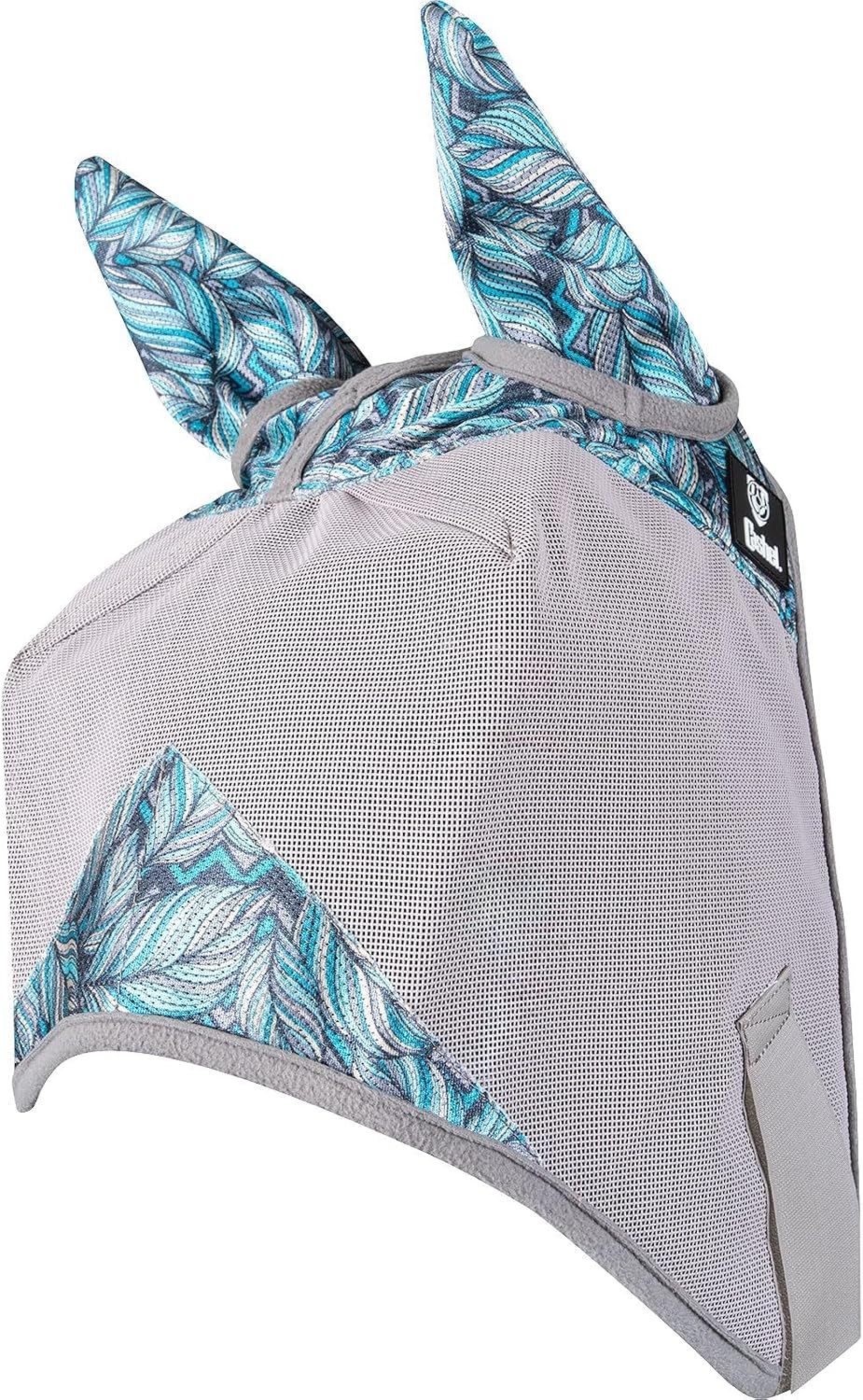 Cashel fly mask hook and loop closure detail
