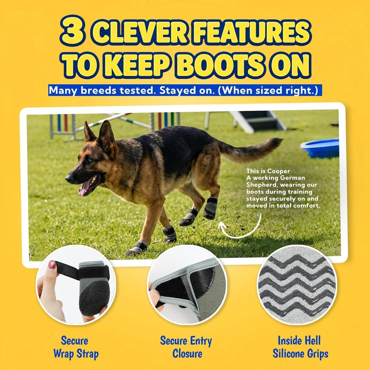 Durable non-slip rubber sole of T'CHAQUE dog summer shoes