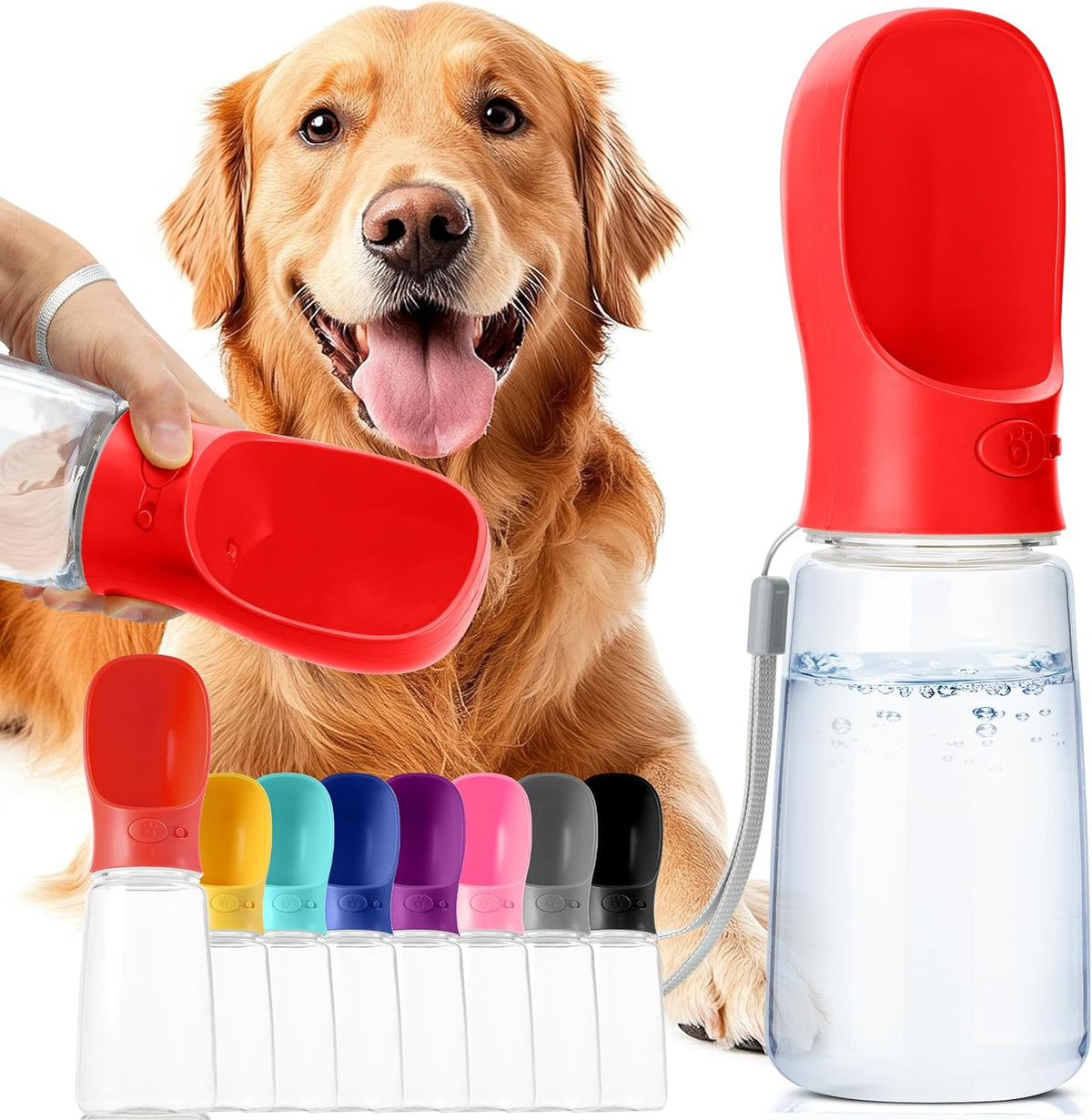 Mr. Pen- Portable Dog Water Bottle, 19 oz, Large | Leak Proof Puppy Water Dispenser with Drinking Feeder for Pets, Outdoor Walking, Hiking, Travel, Not Dishwasher Safe - Image 10