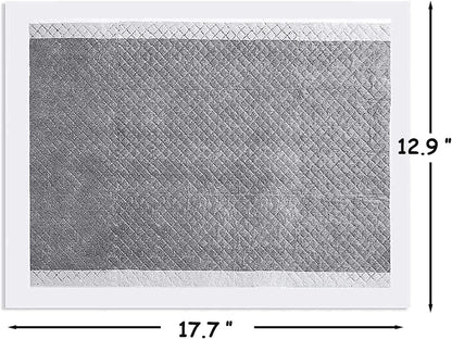 Close up of activated carbon absorbent pad surface