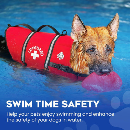 Underbelly view of the dog life jacket focusing on the breathable mesh quick dry fabric