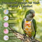 Luxydora bird diaper accessories including training leash and pads