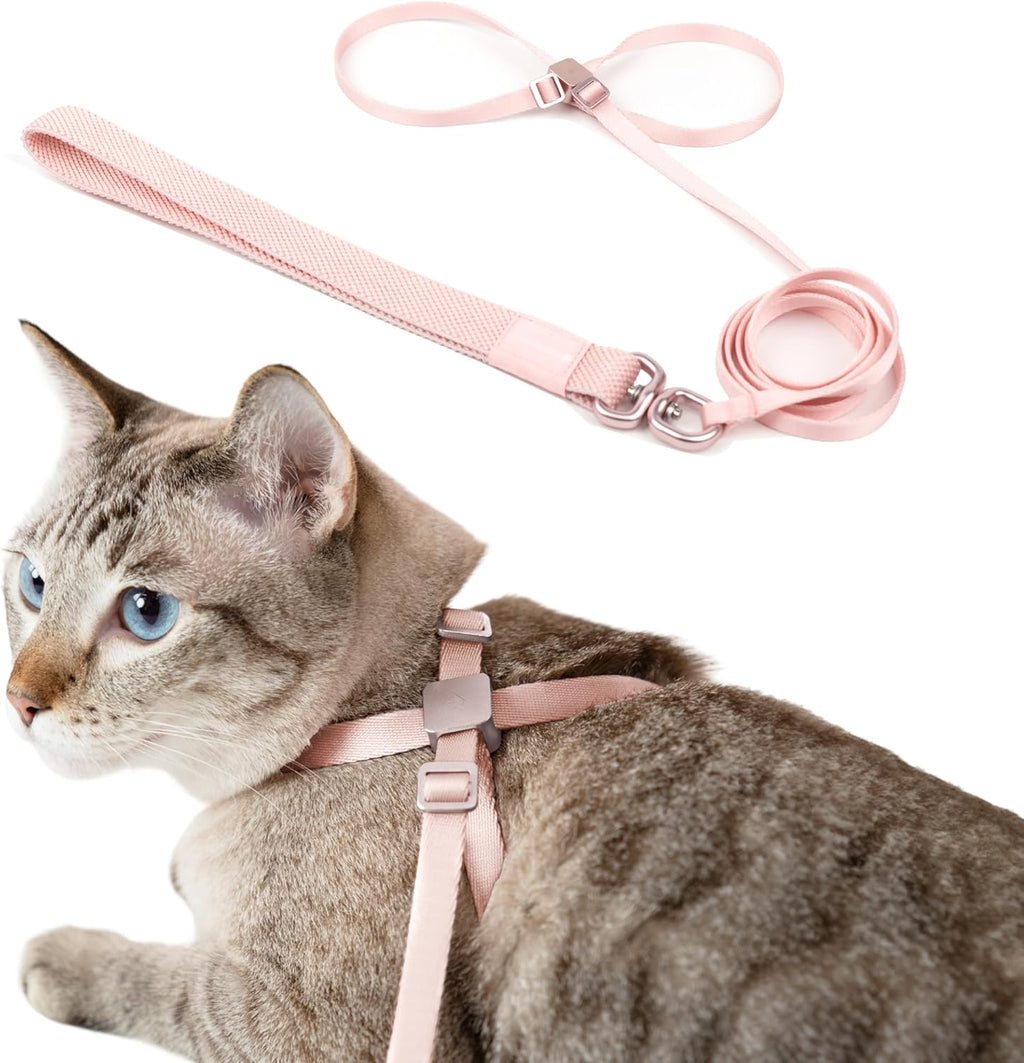 Cat Harness and Leash 2-in-1, Escape Proof Anti-Choking Harness Adjustable Lightweight Leash One-Piece Non-Detachable for Kitten Cats Outoor Walking Training, US IDA Bronze Award (Purple) - Image 11