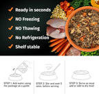 Close up of Bully Max dehydrated food texture