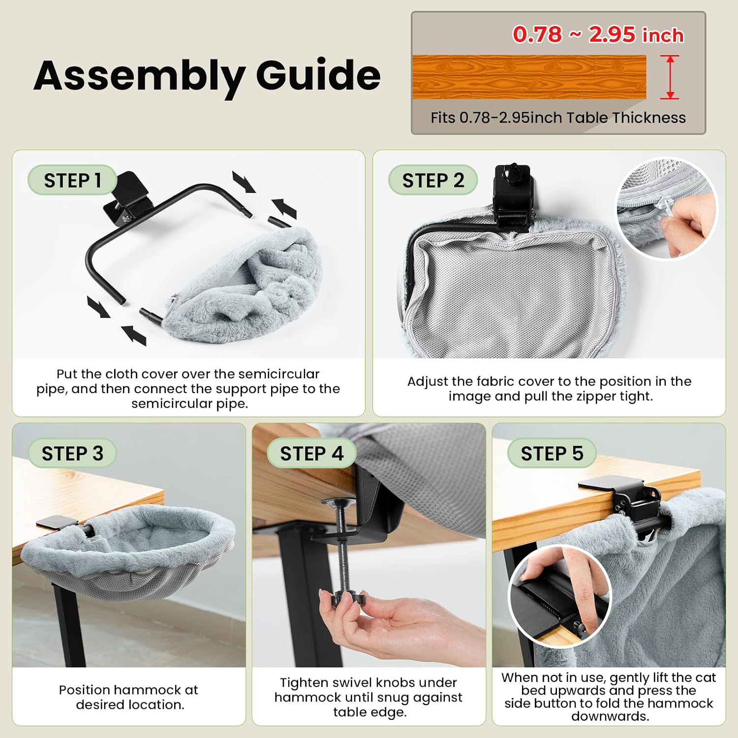 Product packaging for Junspow imported cat desk bed