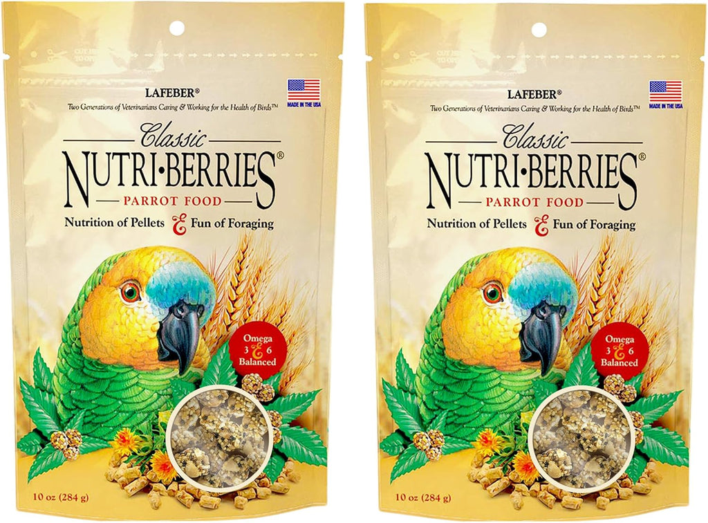 Nutritional label and feeding guide on Lafeber 3.25 lb bucket