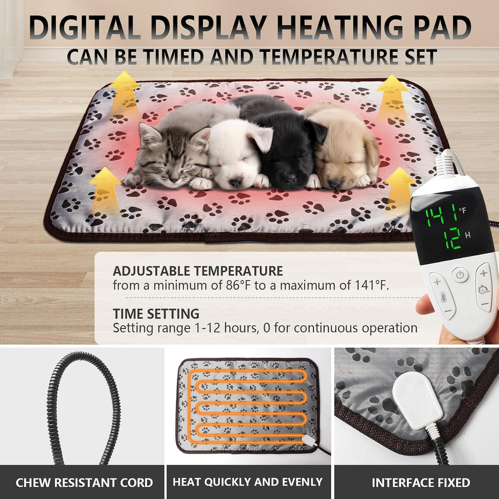 Geniprem puppy incubator with heating lamp and fan for newborn pets