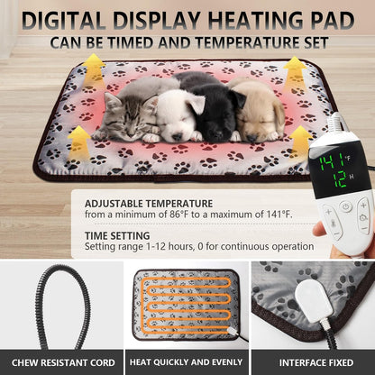 Geniprem puppy incubator with heating lamp and fan for newborn pets