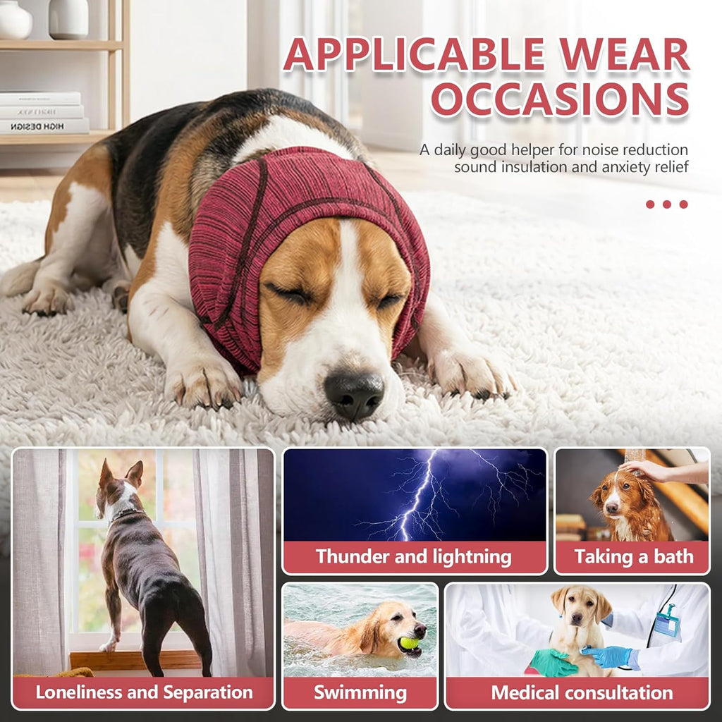 Side view of Nanaki dog snood showing padding detail